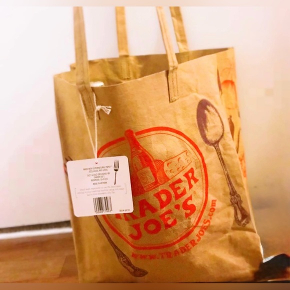 Trader Joe's Washable Paper Grocery Reusable Bag /NWT - Picture 3 of 12